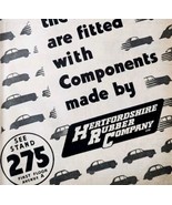 1954 Hertfordshire Tires Earls Court Advertisement Motor Show Automobili... - $463.92 MXN