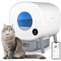 Auto Self-Cleaning Cat Litter Box 95L w/App Control Multi-Cat Safety Sen... - $175.00