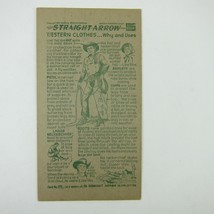 Nabisco Shredded Wheat Straight Arrow Indian Book 4 Card 25 Western Vintage 1952 - £7.81 GBP
