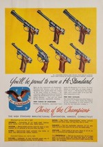 1956 Print Ad Hi-Standard Target Pistols 7 Champion Models Shown - $22.48