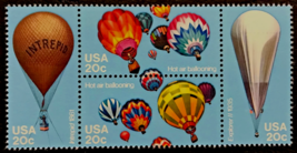 1983 HOT AIR BALLOONING commemorative stamps w Sleeves #2032-35 - 20¢ se... - $257.13 MXN