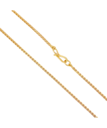22ct Yellow Gold Solid Double Square Trace Chain Necklace 20 Inches 1.8m... - $1,985.51