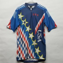 Vtg Descente Cycling Jersey Sz 2XL XXL USA Made 1992 Olympic Team Vtg Stars - £25.92 GBP