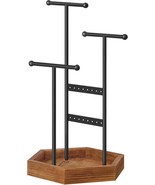 Jewelry Stand, Jewelry Display, 4 Independent Zones, Metal Earring Organ... - $272.73 CAD