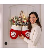 Glittering Christmas Gloves Wreath Christmas Wreath - $26.60