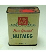 Vintage Ann Page Pure Ground Nutmeg 2 OZ Tin 1A30 - $8.07