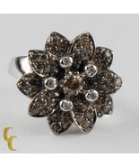 Authenticity Guarantee

14K White Gold Chocolate / White Diamond Flower ... - $996.18
