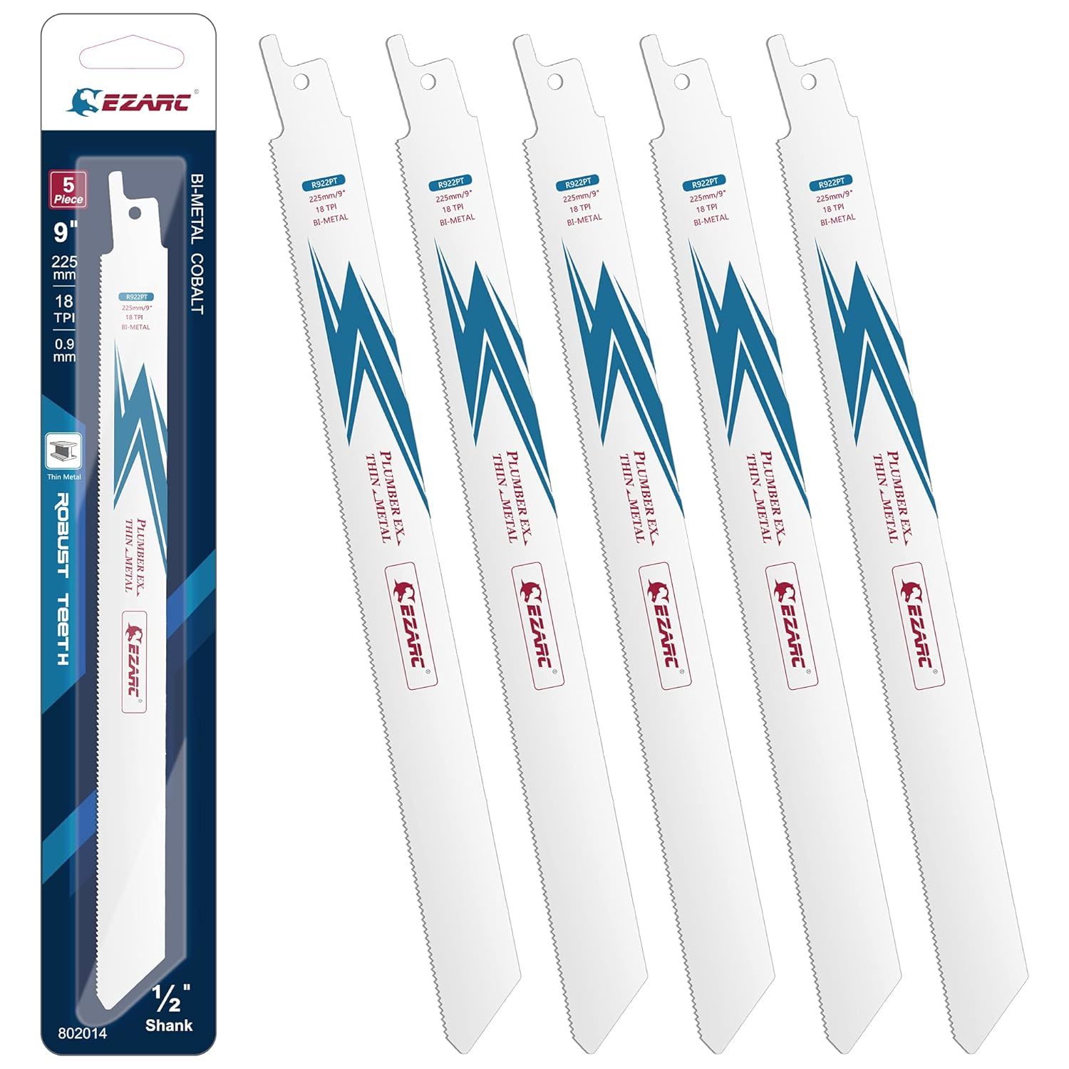 Ezarc Reciprocating Saw Blade Bi-Metal Cobalt Sabre Saw Blades For Thin,... - $40.99