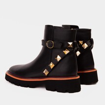 The Prag Black Leather Ankle Women Boot image 3