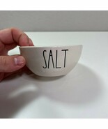 Rae Dunn Salt Bowl Ceramic Kitchen Serveware White Small Storage Seasonal - $12.64 CAD