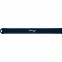 Westcott 12-inch Navy Anodized Aluminum Ruler  English Metric Markings C... - $10.80