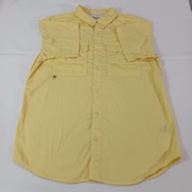 Columbia FM0067 Men's PFG Yellow Omni Shade Short Sleeve Vented Shirt Size Large image 10
