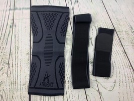 Knee Brace Compression Sleeve with 2 Removable Support Straps - $14.25