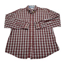 Wrangler 20X Shirt Mens L Plaid Long Sleeve Button Down Western Outdoor Workwear - £13.14 GBP