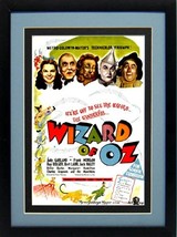 Wizard of Oz Movie Ad Poster Framed 15x12 - £45.70 GBP
