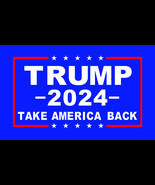 Trump 2024 Blue Flag 3x5 FT Take America Back - €15,44 EUR