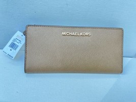 Michael Kors Jet Set Travel Lg Card Case Carryall Wallet in Dk Khaki - $113.84