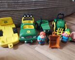 John Deere Jeep w/Trailer and Fun on the Farm Toys  - $35.00