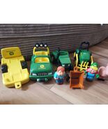 John Deere Jeep w/Trailer and Fun on the Farm Toys  - $35.00