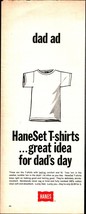 1967 Hanes T-Shirt vintage Original Print ad nostalgic b8 - $25.05