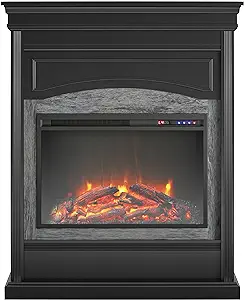 Lamont Electric Fireplace, Black - $381.99