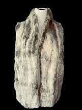 BCBGeneration Womens Sleeveless Open Front Faux Fur Pockets Vest Top EUC... - £41.62 GBP
