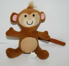 Small Screaming Monkey Sounds Soft Toy Plush Stuffed Sewn Eyes Devrian Global - $16.45