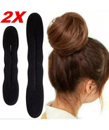 Magic Sponge Clip Foam Donut Hair Styling Bun Maker Curler Tool Ring Twi... - €9,70 EUR