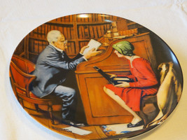 Norman Rockwell&#39;s Heritage Collection The Professor 9660B collector plate #% - £12.33 GBP