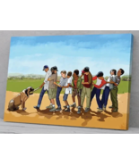 The Sandlot Movie Canvas Print Framed 11.8&quot; x 15.7&quot; Wall Art NEW! - £8.92 GBP