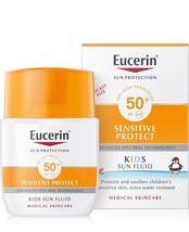 EUCERIN SUN Kids Sun Fluid Sensitive Protect SPF 50+ Advanced care 50ml - £15.63 GBP