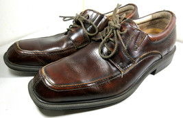 Florsheim 13113-200 Brown Leather Casual Lace Up Oxfords Shoes Size US 8 Men&#39;s - £7.85 GBP