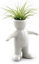 Ceramic Air Head Family People Planters (Boy) Are Tabletop Plant Displays For - $37.92