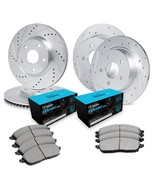 R1 Concepts Front Rear Brakes and Rotors Kit |Front Rear Brake Pads| Bra... - $138.72 CAD