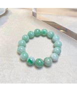 Green Bead Bracelet, Energy Lucky Bracelet, Natural Type A Burmese Jade,... - $4,336.36 CAD