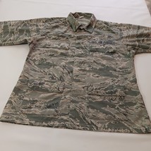 Defense Logistics Agency Men's Green Camo Coat Jacket Pockets Chest Size 45" image 7