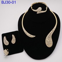  nigerian zircon wedding jewelry african jewelry brand dubai gold color crystal jewelry thumb200
