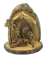 Olive Wood Mini Nativity Stable Christmas Scene Ornament from Bethlehem ... - €12,59 EUR