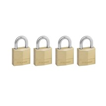 Master Lock 120EURQNOP 20mm Brass Padlocks Keyed Alike (Pack of 4)  - £25.57 GBP