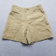Abercrombie &amp; Fitch Shorts Womens 4 Tan Khaki Pockets Cotton Zip - $379.27 MXN