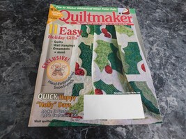 Quiltmaker Step by Step Magazine November December  2009 No 130 Snowfriends - $2.99
