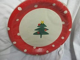 Christmas Tree Hallmark Paper Plates 12 In One Package - $26.24