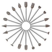 60 Grit 20Pcs - Rotary Grinding Burrs Engraving Bits Set With 1/8-Inch S... - £23.58 GBP