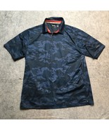 Walter Hagen Camo Polo Shirt Mens Large L DK Blue 11 Majors Golf Perform... - $33.37 CAD