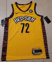 Nike Brooklyn Nets Biggie Bed-Stuy Yellow Jersey Men&#39;s Size M (44) CU0193-728 - £74.75 GBP