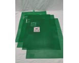 Lot Of (4) Darice Green Plastic Canvas 7 Mesh 10.5 In X 13.5 In - $31.67
