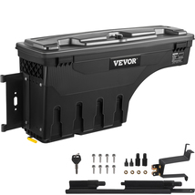 VEVOR Truck Bed Storage Box, Lockable Lid, Waterproof  Tool Box 6.6 Gal,... - $112.90