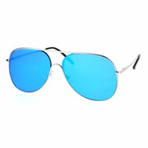 Plat Haut Coureur Pilote Lunettes de Soleil Unisexe Mode Miroir Lentille... - £10.19 GBP