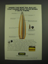 1989 Speer Boat Tail Bullets Ad - The boat tail bullet that knows what to do - £14.78 GBP