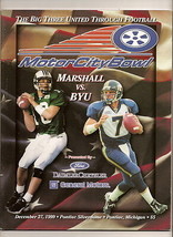1999 Motor City Bowl Game program Marshall BYU - £49.00 GBP
